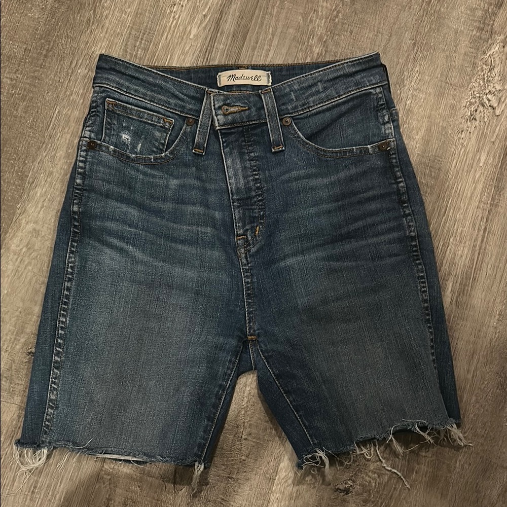 Madewell Frayed Hem Denim Shorts